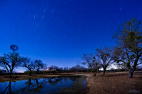 Windmill star trail