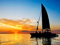 Sailing the Destin Bay blank Sail