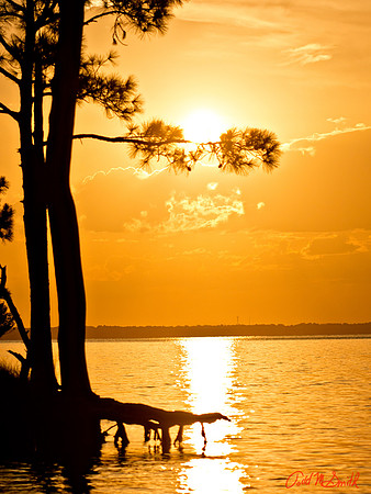 Sunset in the Bay at Destin