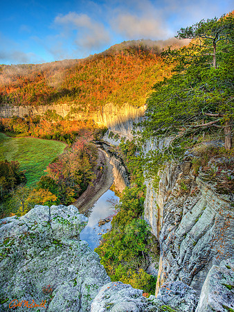 Roark Bluff in fall color