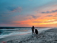 Skim board silhouette